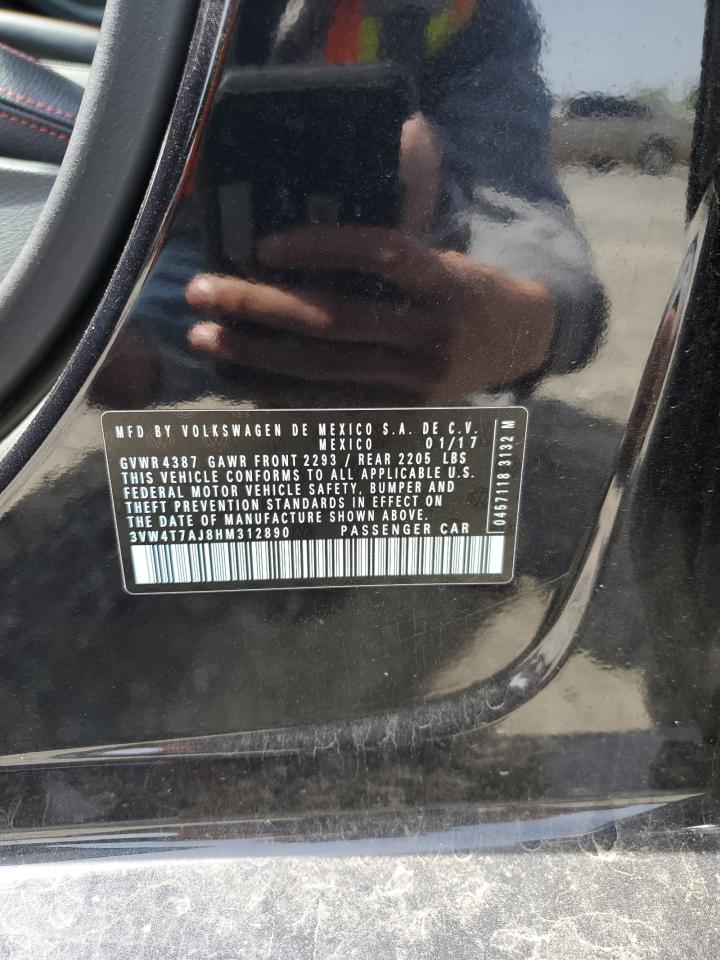 3VW4T7AJ8HM312890 2017 Volkswagen Jetta Gli