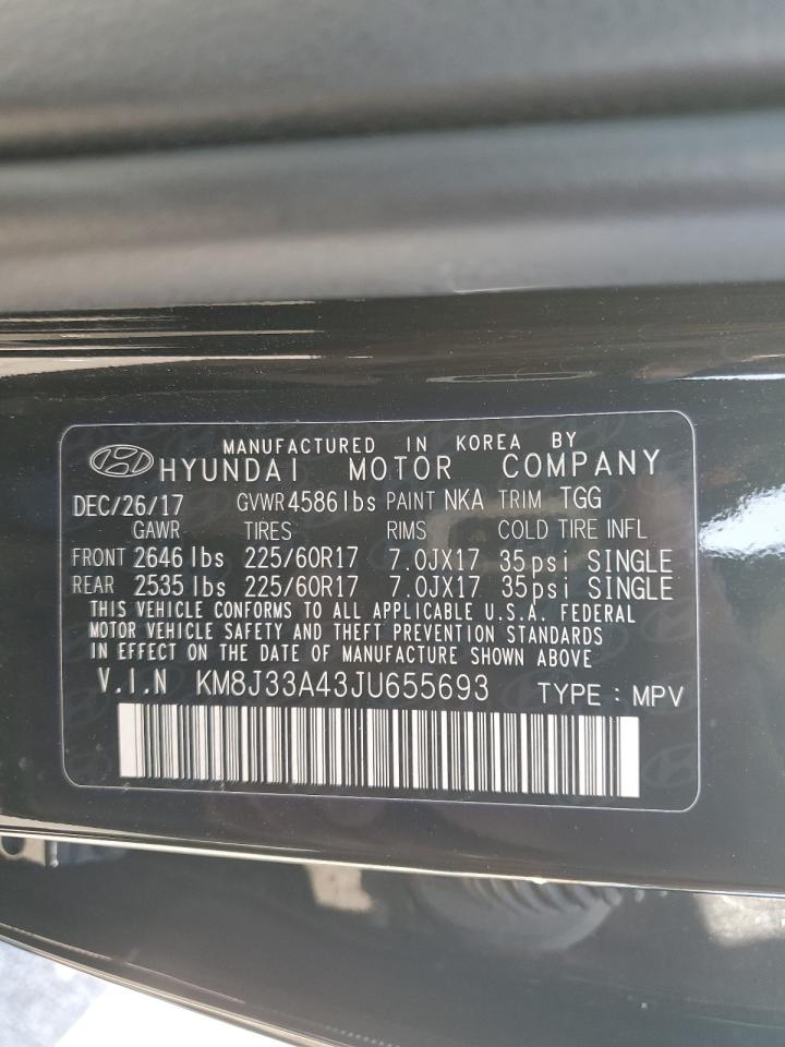 KM8J33A43JU655693 2018 Hyundai Tucson Sel