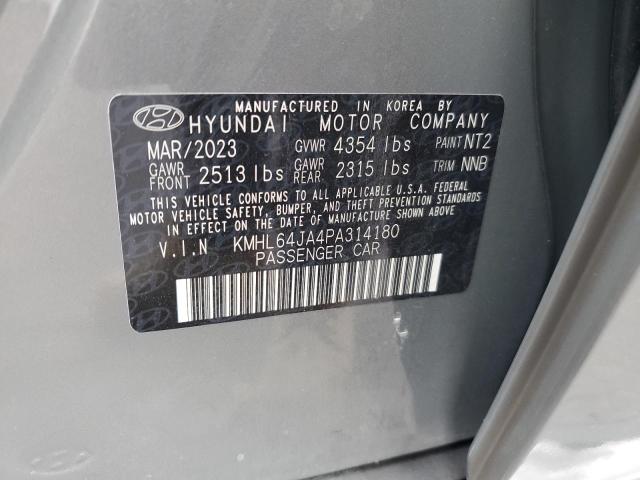 2023 Hyundai Sonata Sel VIN: KMHL64JA4PA314180 Lot: 52853244