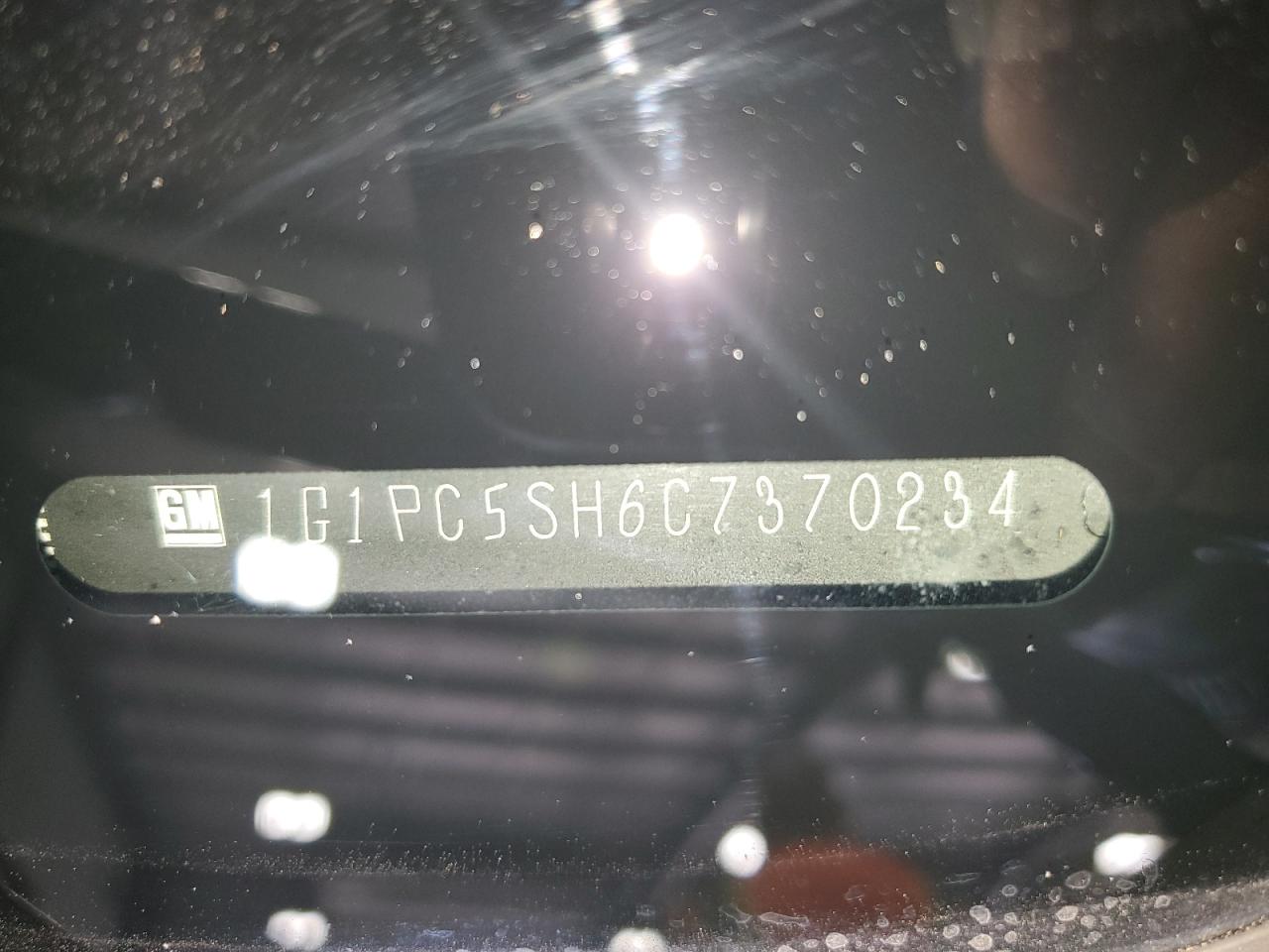 1G1PC5SH6C7370234 2012 Chevrolet Cruze Ls