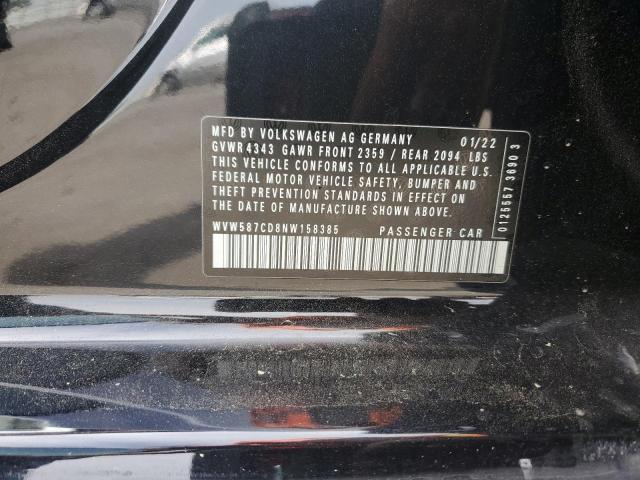 2022 VOLKSWAGEN GTI AUTOBA WVW587CD8NW158385