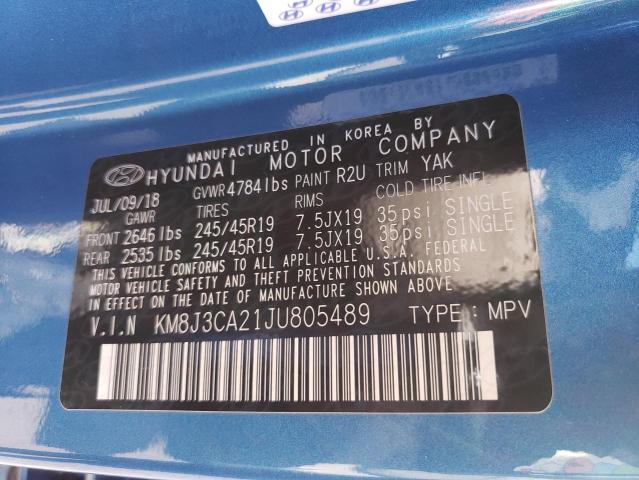 2018 HYUNDAI TUCSON VAL - KM8J3CA21JU805489