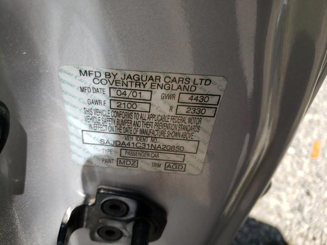 2001 Jaguar Xk8 VIN: SAJDA41C31NA20850 Lot: 50910654