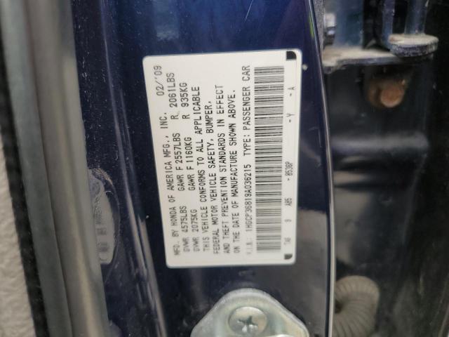 2009 Honda Accord Exl VIN: 1HGCP36819A036215 Lot: 52713844