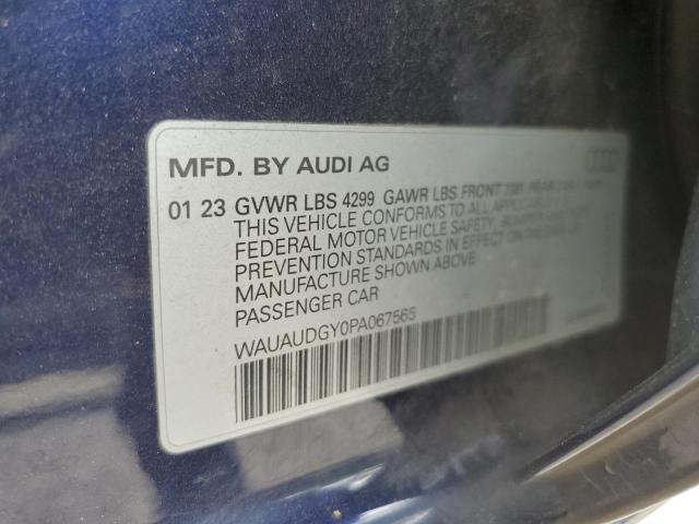 2023 Audi A3 Premium VIN: WAUAUDGY0PA067565 Lot: 51526764