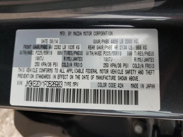 VIN JM3KE2DY1F0526983 2015 Mazda CX-5, GT no.12