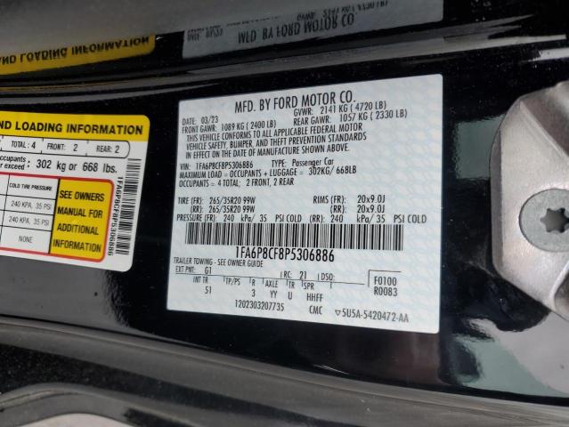 2023 FORD MUSTANG GT - 1FA6P8CF8P5306886