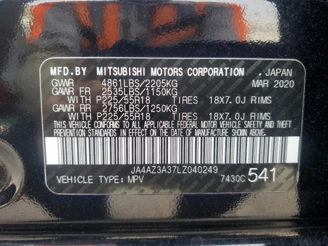 2020 Mitsubishi Outlander Se VIN: JA4AZ3A37LZ040249 Lot: 48988824