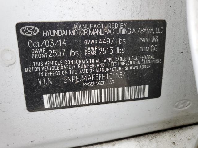 2015 Hyundai Sonata Sport VIN: 5NPE34AF5FH101554 Lot: 51097304