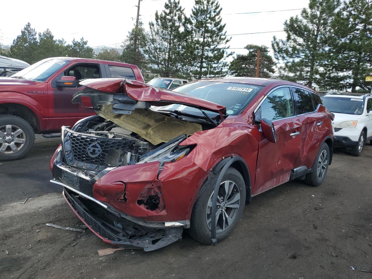 2019 Nissan Murano S vin: 5N1AZ2MS4KN166072