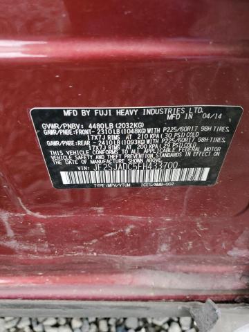 2015 SUBARU FORESTER 2 - JF2SJADC5FH433700