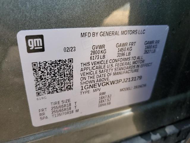 1GNEVGKW3PJ213179 Chevrolet Traverse L 14