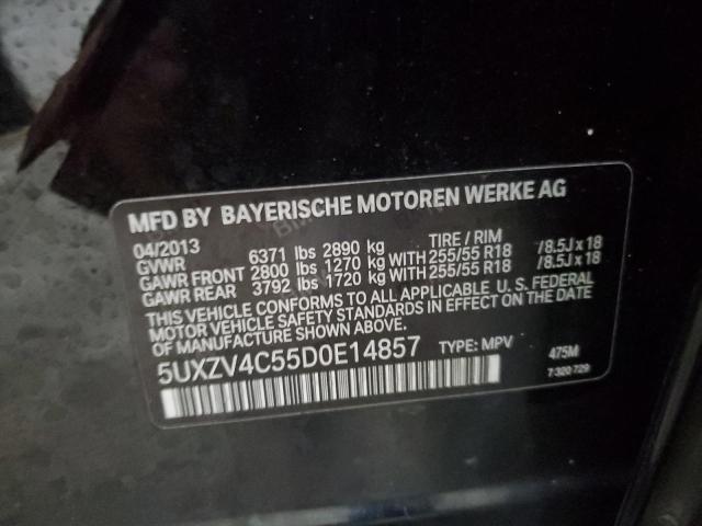 VIN 5UXZV4C55D0E14857 2013 BMW X5, Xdrive35I no.12