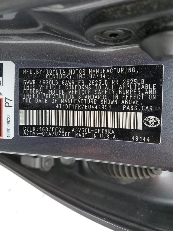 4T1BF1FK7EU441951 2014 Toyota Camry L