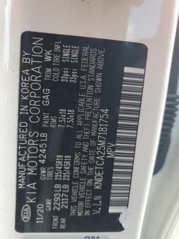 2021 Kia Seltos Sx VIN: KNDETCA25M7181754 Lot: 51207724