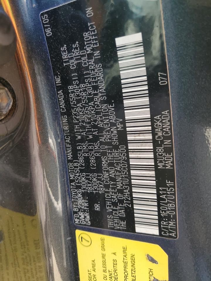 2T2HA31U15C079500 2005 Lexus Rx 330