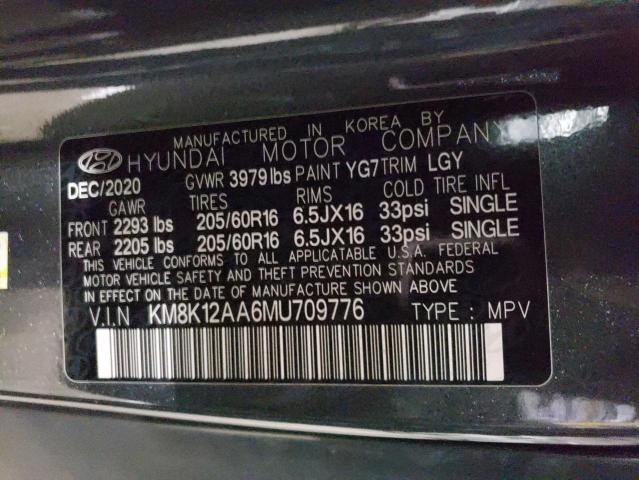 KM8K12AA6MU709776 Hyundai Kona SE 12