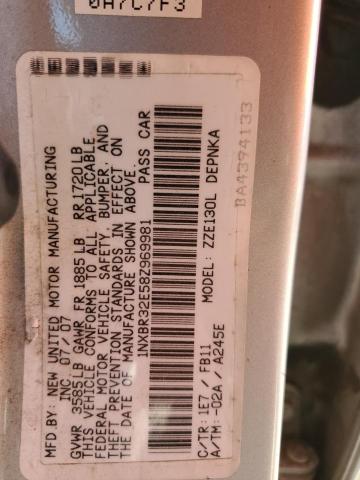 2008 Toyota Corolla Ce VIN: 1NXBR32E58Z969981 Lot: 48904424