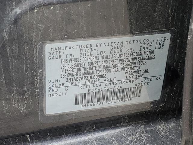 3N1AB7AP3DL609808 | 2013 Nissan sentra s