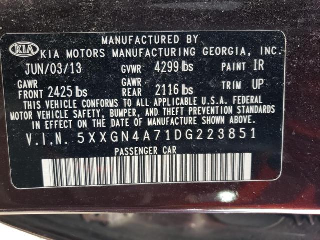 2013 Kia Optima Ex VIN: 5XXGN4A71DG223851 Lot: 50623224