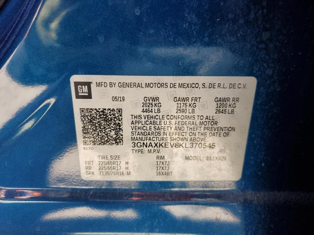3GNAXKEV8KL370545 CHEVROLET EQUINOX 2019