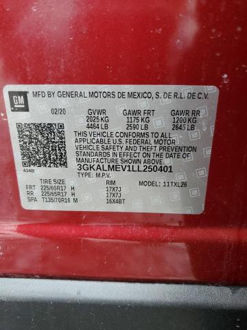 2020 GMC Terrain Sle VIN: 3GKALMEV1LL250401 Lot: 51982104