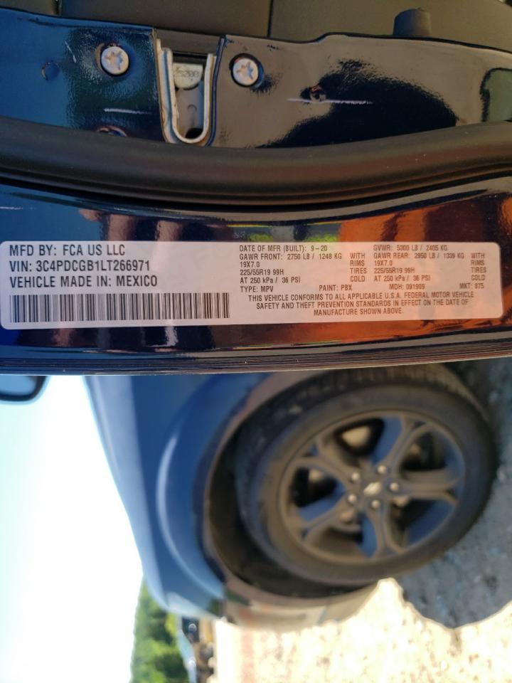 3C4PDCGB1LT266971 2020 Dodge Journey Crossroad