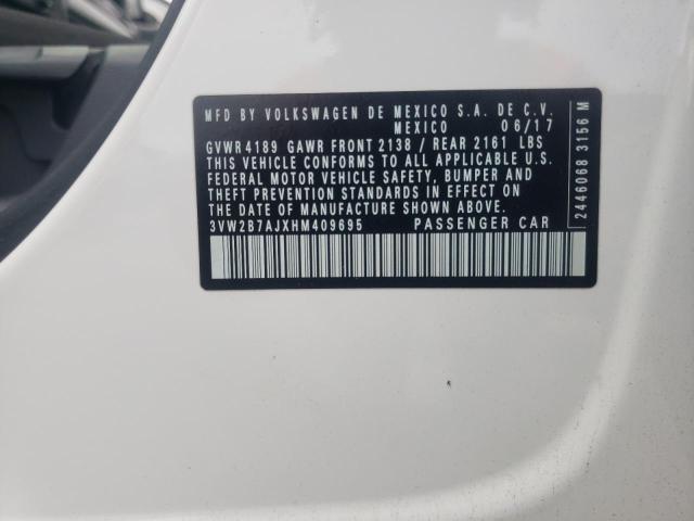 2017 Volkswagen Jetta S VIN: 3VW2B7AJXHM409695 Lot: 49779124