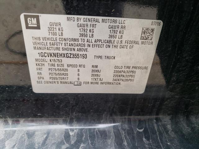 2016 Chevrolet Silverado K1500 VIN: 1GCVKNEHXGZ355193 Lot: 50709124