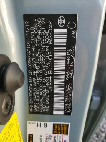 2020 TOYOTA PRIUS L - JTDKARFU6L3109215