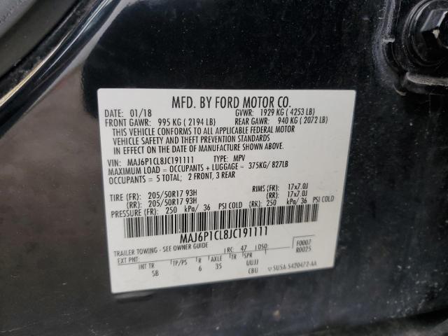 2018 FORD ECOSPORT S - MAJ6P1CL8JC191111