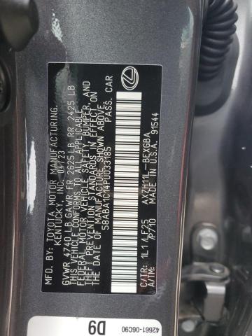 2023 LEXUS ES 300H F- 58ABA1C14PU033185