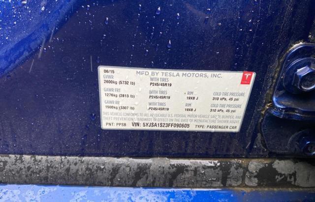 2015 TESLA MODEL S 70 5YJSA1S23FF090605