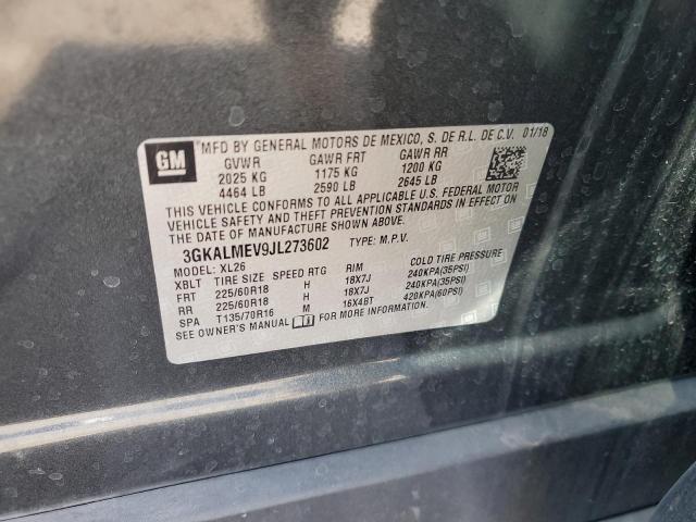 2018 GMC Terrain Sle VIN: 3GKALMEV9JL273602 Lot: 52049104