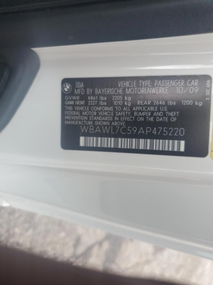 WBAWL7C59AP475220 2010 BMW 335 I