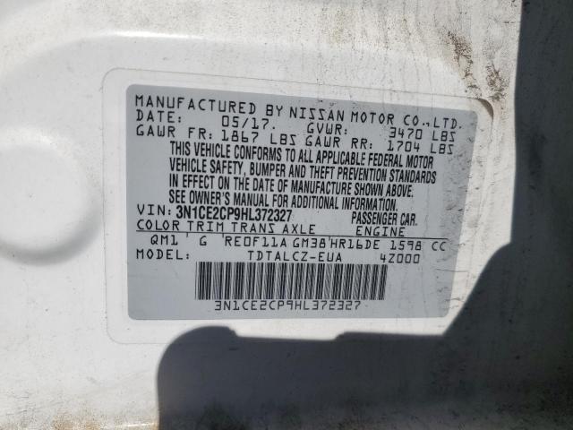 3N1CE2CP9HL372327 NISSAN VERSA 2017