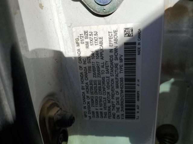 2021 Honda Cr-V Lx VIN: 2HKRW2H27MH625365 Lot: 50909244