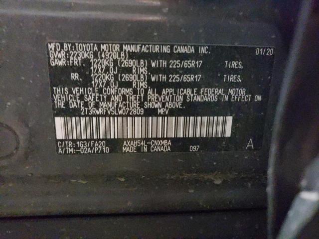 2020 TOYOTA RAV4 XLE - 2T3RWRFV5LW072809