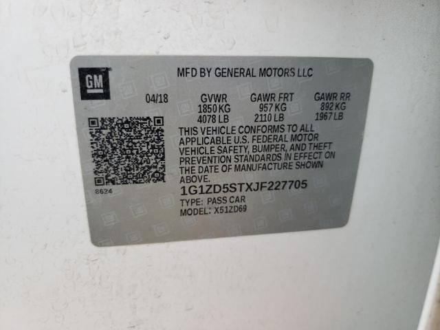2018 CHEVROLET MALIBU LT - 1G1ZD5STXJF227705