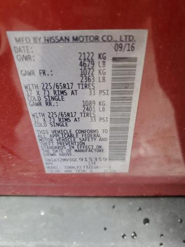 2016 Nissan Rogue S VIN: 5N1AT2MV3GC915359 Lot: 50283334