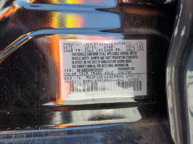 2022 Nissan Sentra Sv VIN: 3N1AB8CV3NY225551 Lot: 52188964