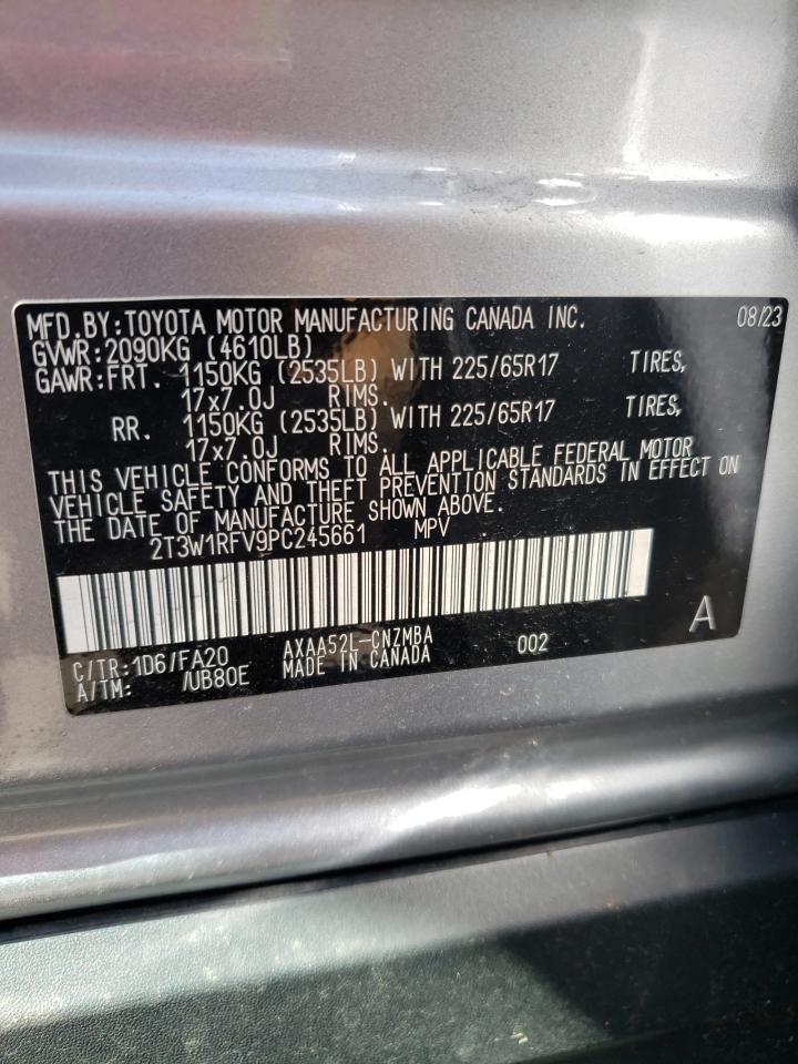 2T3W1RFV9PC245661 2023 Toyota Rav4 Xle