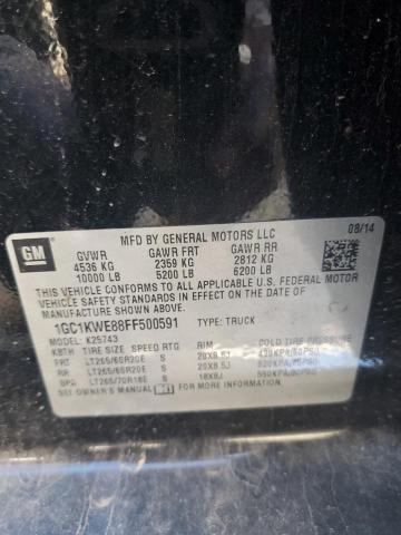 2015 CHEVROLET SILVERADO - 1GC1KWE88FF500591
