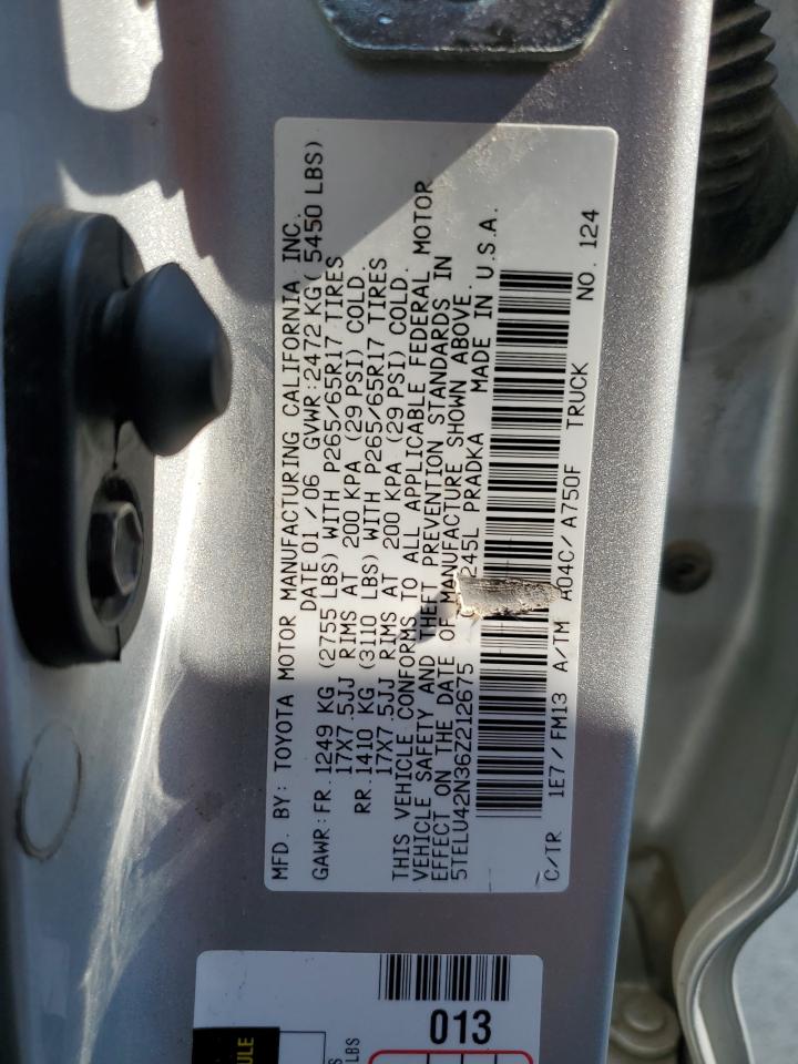 5TELU42N36Z212675 2006 Toyota Tacoma Double Cab