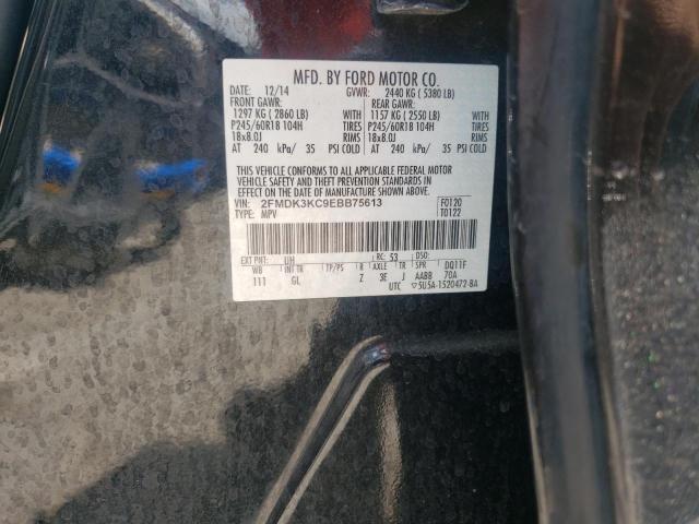 2014 Ford Edge Limited VIN: 2FMDK3KC9EBB75613 Lot: 53228744