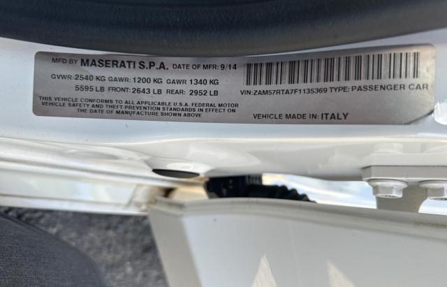 Lot #2505717780 2015 MASERATI GHIBLI S salvage car