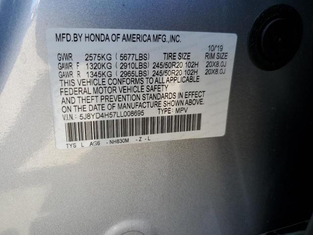 5J8YD4H57LL008695 2020 Acura Mdx Technology