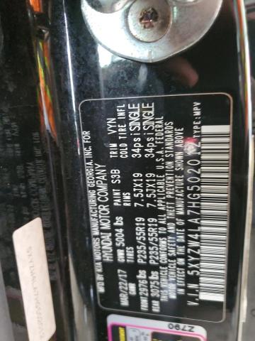 2017 Hyundai Santa Fe Sport VIN: 5XYZW4LA7HG502012 Lot: 49159884