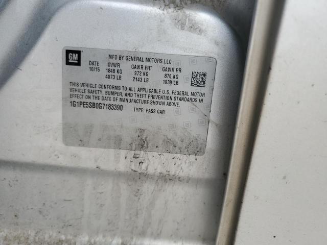 2016 Chevrolet Cruze Limited Lt VIN: 1G1PE5SB0G7183390 Lot: 50040094