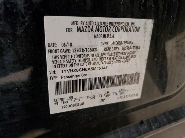 2010 Mazda 6 I VIN: 1YVHZ8CH6A5M45348 Lot: 49770704